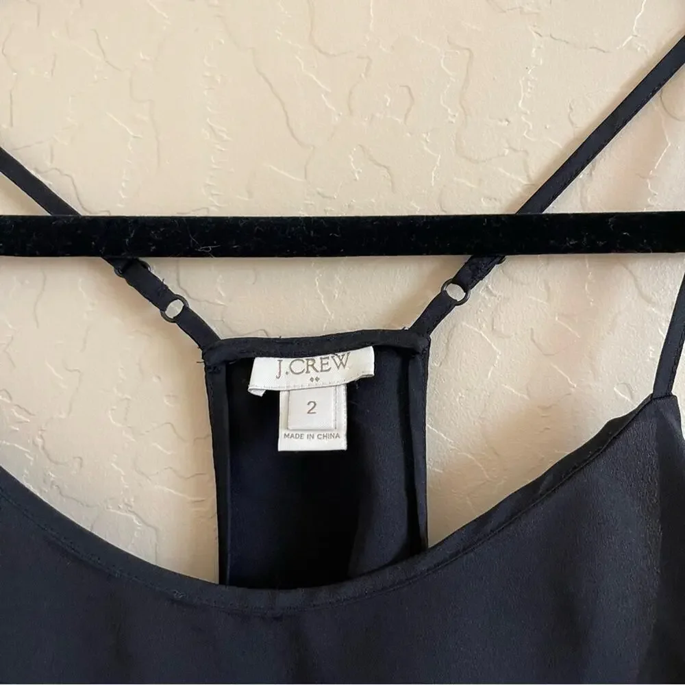J. Crew Factory Black & White Color Block Cami‎